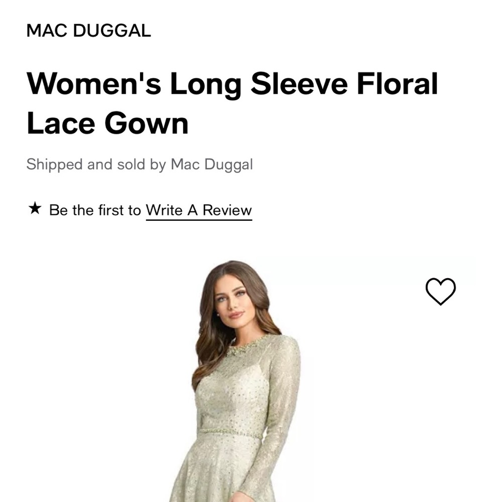 Mac Duggal evening gown